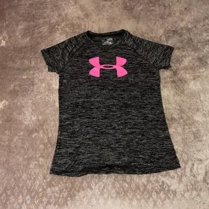 Youth Medium Under Armour Gray/Pink